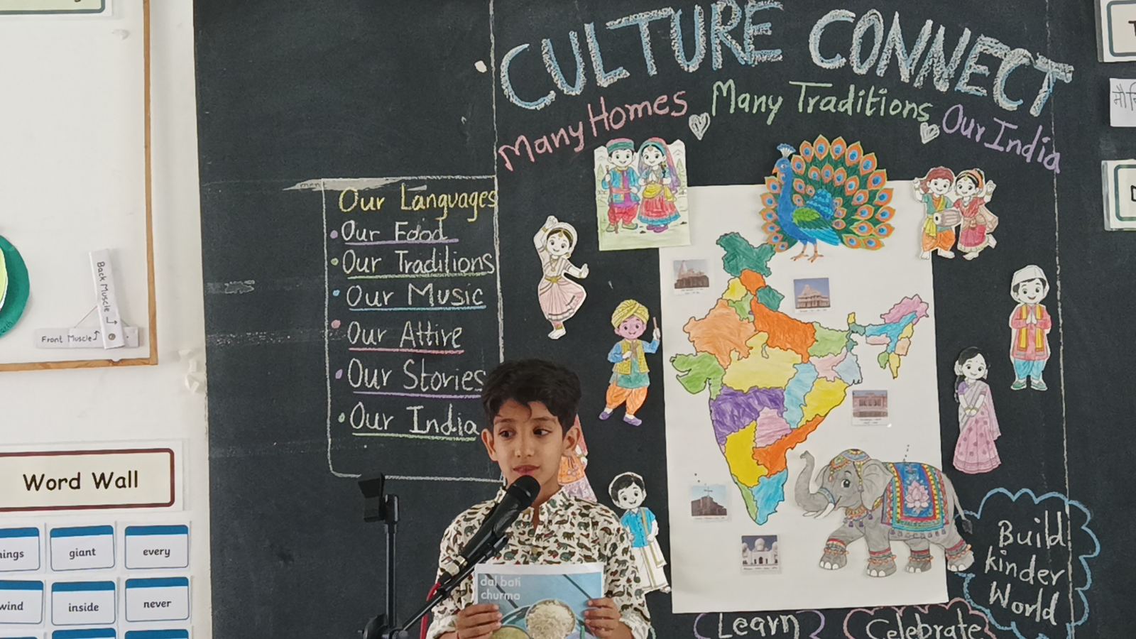 Children presenting at Culture Connect